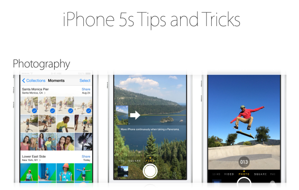 iPhone 5S, 5C e 4S  Tips and Tricks