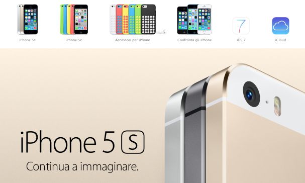 sito web iPhone 5S