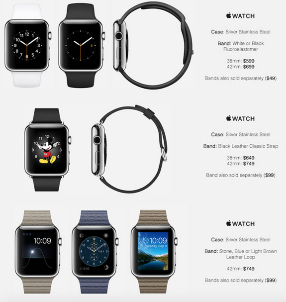 Apple Watch prezzi