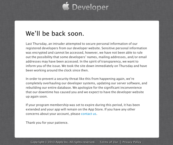 developer offline