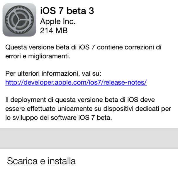 ios7 beta 3