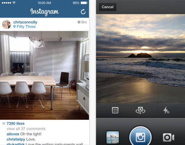 instagram ios 7