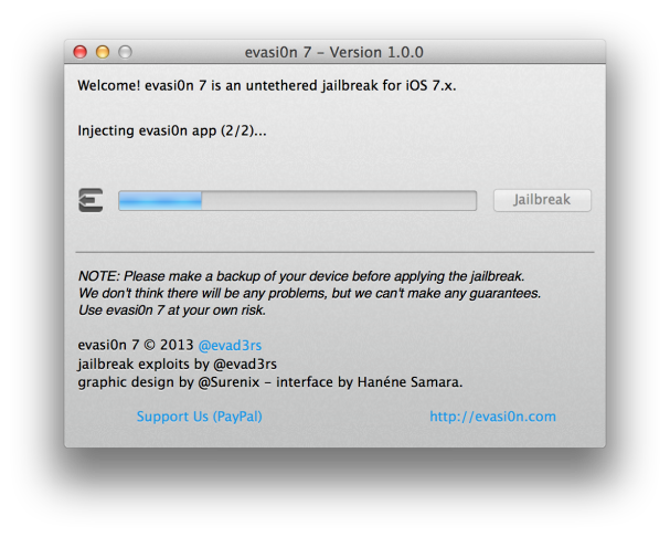 Evasi0n 7, Download