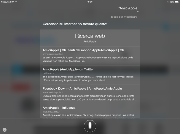 AmiciApple Siri