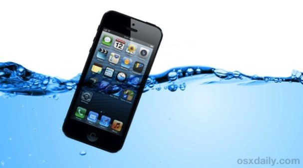 iPhone in acqua - Fonte: Osxdaily