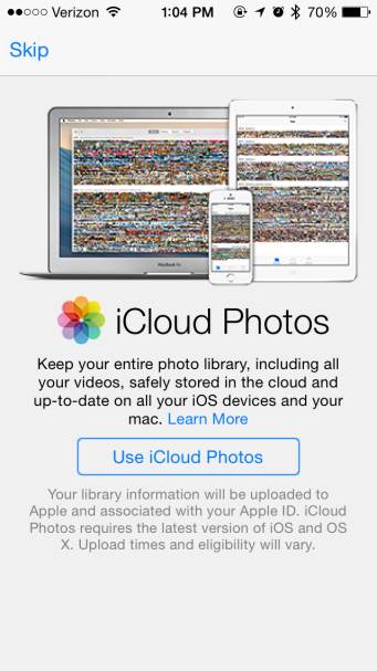 Schermata iCloud Photos - Fonte: 9to5Mac