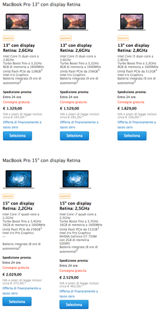 MacBook Pro Retina New