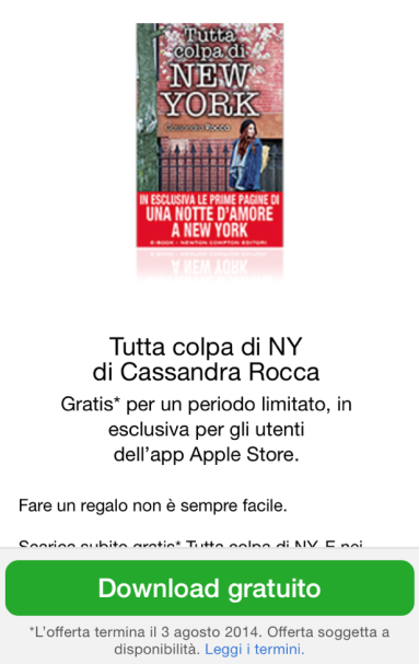 Tutta colpa di NY free Apple Store