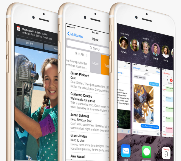iPhone 6  iOS 8