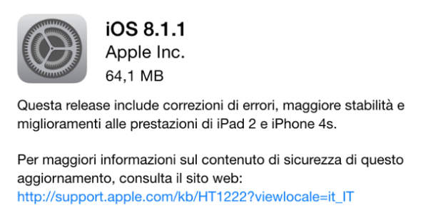 iOS 8.1.1 - iPhone 6