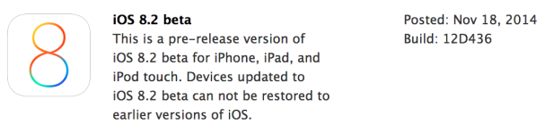 iOS 8.2 beta 1