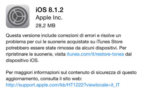 iOs 8.1.2