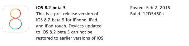 iOS 8.2 beta 5