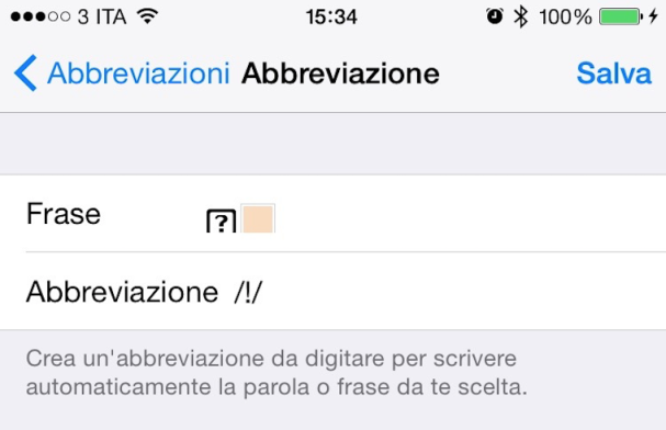 Abbrevizione whatsapp