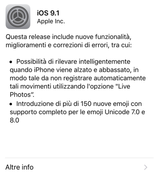 iOS 9.1