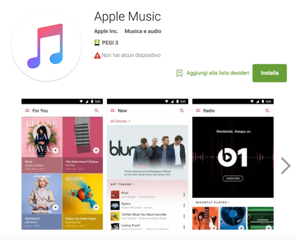 Andorid Apple Music