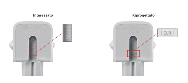 Adattatori difettosi Apple