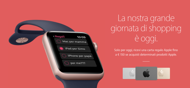 carta regalo apple store black friday 2016